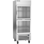 Beverage Air HBR27HC-1-HG 30" 2 Glass Half Door Bottom Mount Reach In Refrigerator | 25.97 Cu. Ft.