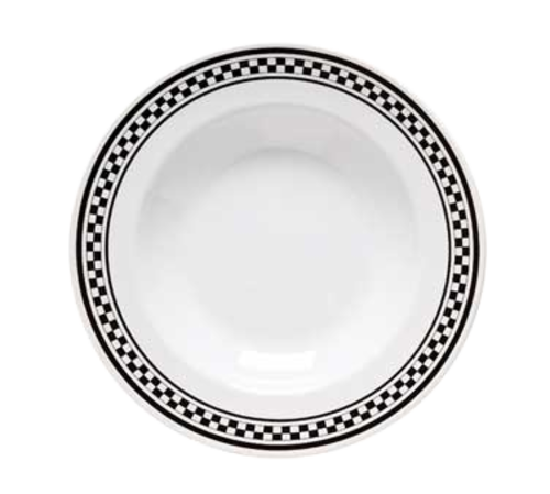 G.E.T. B-1611-X Diamond Chexers 11-1/4" 16 oz. Melamine Bowl | Case of 12
