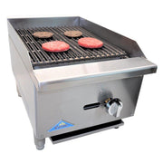 Comstock-Castle CCELB16 16" Countertop Gas Lava Rock Charbroiler | 30,000 BTU