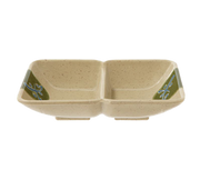 G.E.T. 037-TD Traditional 4" 2 Compartment 2 oz. Melamine Sauce Dish | Case of 24