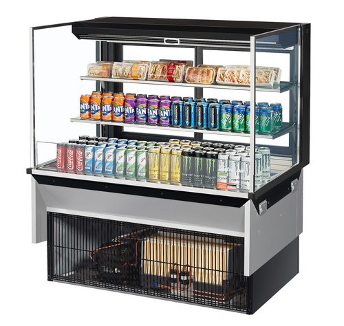 Turbo Air TOM-48L-UFD-W(B)-3SI-N Refrigerated Display Case