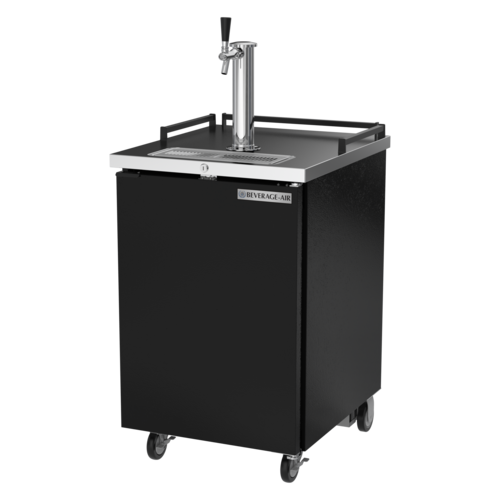 Beverage Air BM23HC-B 24" Black Single Tap Draft Beer Cooler | (1) 1/2 Keg