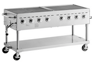 Comstock-Castle CS-GBBQ-60 61" Outdoor Gas Charbroiler Grill | 120,000 BTU