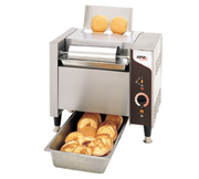 APW Wyott M-95-2 Themostatic Vertical Conveyor Bun Toaster w/ Butter Spreader | 865 Bun Halves/Hr.