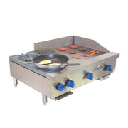 Comstock-Castle FHP36-24 36" Manual Countertop Gas Griddle & Hot Plate Combo | 104,000 BTU