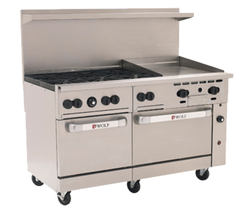 Wolf C60SS-6B24G-QS-COMMANDER 60" Gas Range