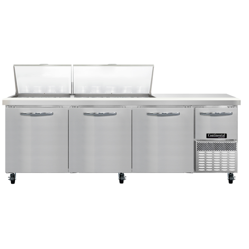 Continental Refrigerator RA93N27M Refrigerated Counter, Mega Top Sandwich / Salad Unit