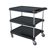 Metro MY2030-34 3 Shelf Plastic Utility Cart | 400 lb. Capacity