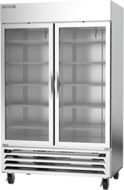 Beverage Air HBRF49HC-1-A 2 Glass Door Dual Temp Refrigerator Freezer | 42.02 Cu. Ft.
