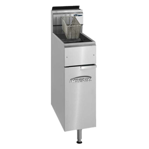 Imperial IFS-25 25 Lbs. Gas Floor Model Deep Fryer | 70,000 BTU
