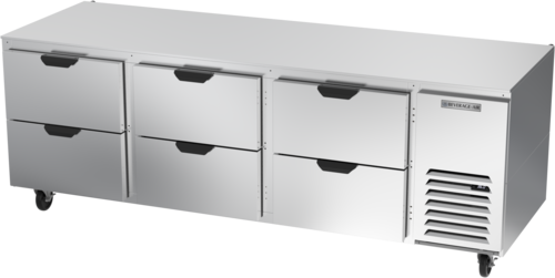 Beverage Air UCRD93AHC-6 93" 6-Drawer Undercounter Refrigerator | 29.7 Cu. Ft.