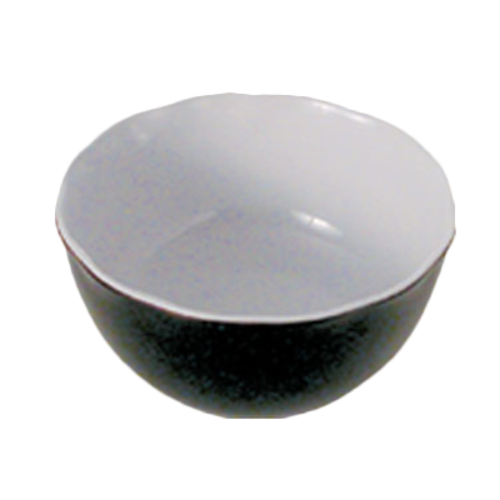Thunder Group 176 oz. Two Tone Black Pearl Melamine Serving Bowl | Model No. RF5112BW