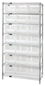 Quantum WR8-255CL Shelving Unit, Wire