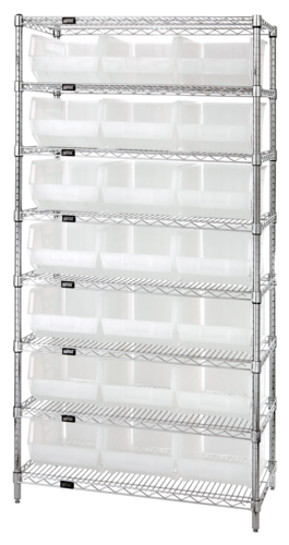 Quantum WR8-255CL Shelving Unit, Wire