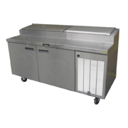 Delfield 18660PTBMP 60" 2 Door Refrigerated Pizza Prep Table | (7) 1/3 Pan