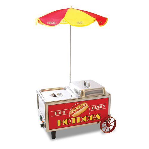 Winco 60072 Benchmark Hot Dog Mini Cart | 60 Dog/30 Bun Capacity