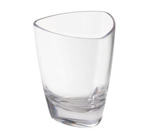 G.E.T. SW-1434-CL Clear 3 oz Triangle Plastic Shot Glass | Case of 24
