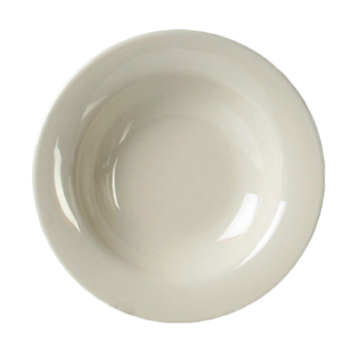 Thunder Group CR5077V 7 3/4" Wide Rim Salad Bowl, Ivory 8 oz. | Case of 12