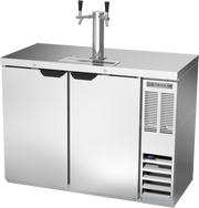 Beverage Air DD48HC-1-S 48" Stainless Steel Dual Tap Draft Beer Cooler | (2) 1/2 Keg