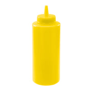Winco PSB-12Y 12 oz. Yellow Squeeze Bottle | Case of 6