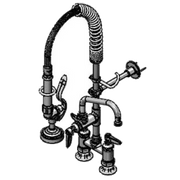 T&S Brass MPZ-4DLN-06 4" Center Deck Mount Mini Pre-Rinse Faucet w/ 6" Nozzle
