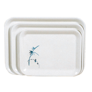 Thunder Group 0902BB Blue Bamboo 15 1/4" X 11 1/2" Tray  | Case of 12