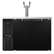 Continental KC50N Black Enamel Draft Beer Keg Cooler | 2 Kegs