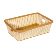 G.E.T. 23" x 17" Two-Tone Designer Polyweave Rectangular Basket | Model No. WB-1517-TT