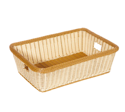 G.E.T. 23" x 17" Two-Tone Designer Polyweave Rectangular Basket | Model No. WB-1517-TT