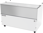 Beverage Air SM58HC-W 58" White Single Sided Cold Wall Milk Cooler | 16 Crate Capacity