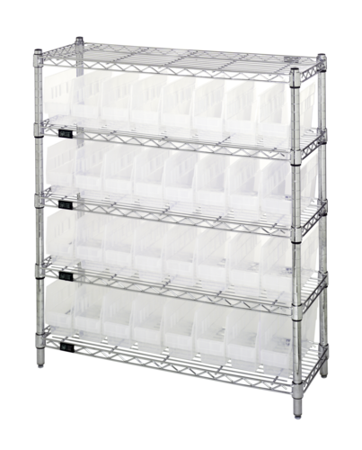Quantum WR5-39-1236-201CL Shelving Unit, Wire
