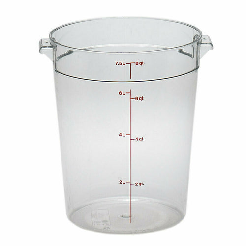 Cambro RFSCW8135 Camwear 8 qt. Round Storage Container