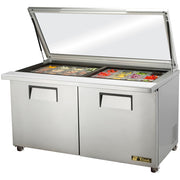 True Mfg. TSSU-60-24M-B-ST-FGLID-HC Mega Top Sandwich / Salad Prep Table