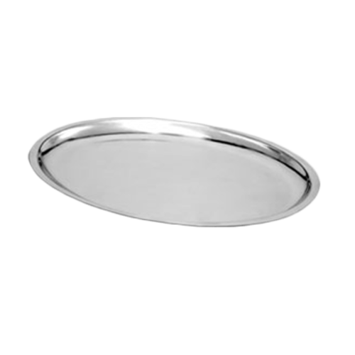 Thunder Group IRSP1108 11-5/8" x 8"Stainless Steel Oval Sizzle Platter