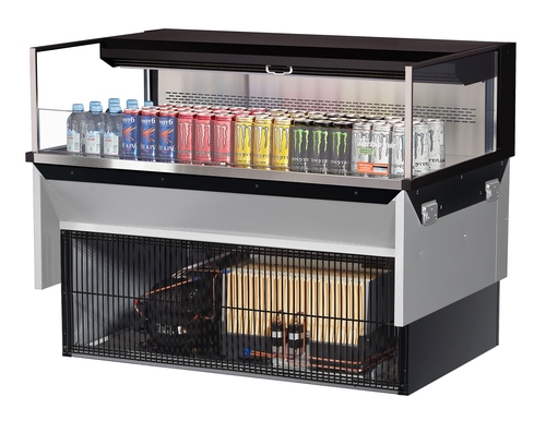 Turbo Air TOM-48L-UF-W(B)-1SI-N Refrigerated Display Case