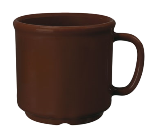 G.E.T. S-12-BR Ultraware 12 oz. Brown Plastic Mug | Case of 24