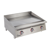 Star Ultra-Max 836TA 36" Thermostatic Countertop Gas Griddle w/ 1" Steel Plate | 90,000 BTU