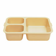 Cambro 853FCW133 Camwear Tray-on-Tray 3 Compartment Meal Delivery Tray | 9" x 6"