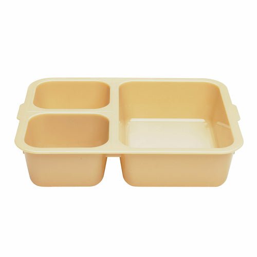 Cambro 853FCW133 Camwear Tray-on-Tray 3 Compartment Meal Delivery Tray | 9" x 6"