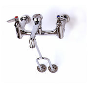 T&S Brass B-0655-BSTP 8" Center Wall Mount Service Sink Faucet