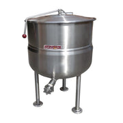 Crown Steam DL-40 Direct Steam 2/3 Jacket Stationary Steam Kettle | 40 Gal. Capacity