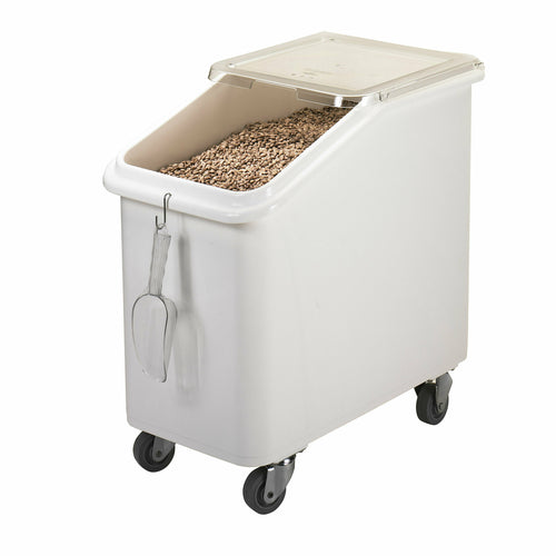 Cambro IBS27148 27 Gallon Mobile Ingredient Bin w/ Clear Sliding Cover and S-hook