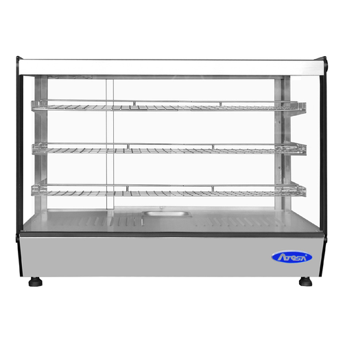 Atosa CHDC-71 36" Countertop Curved Glass Heated Display Case | 7.1 Cu. Ft.