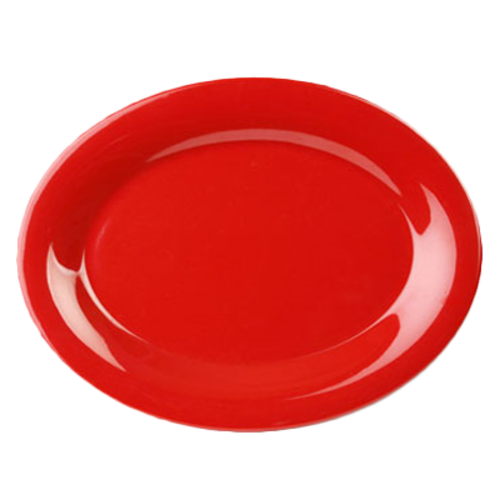 Thunder Group CR213PR Pure Red 13 1/2" X 10 1/2" Platter | Case of 12