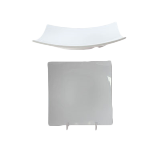 Thunder Group 24007WT 1 3/8" Deep 7 3/8" Flare Plate | Case of 12