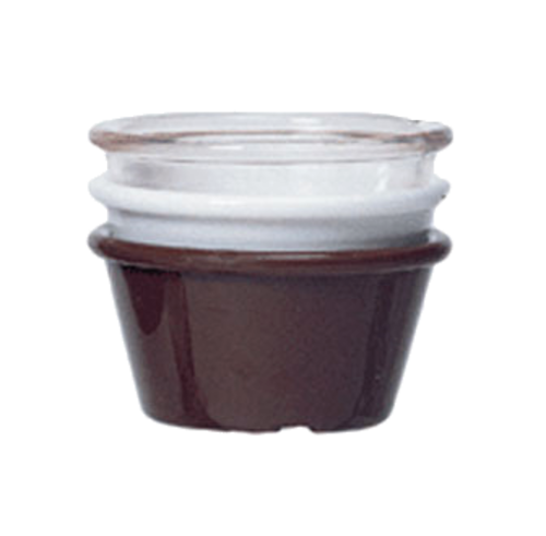 G.E.T. ER-025 2-1/2 oz Fluted Plastic Ramekin | Case of 48