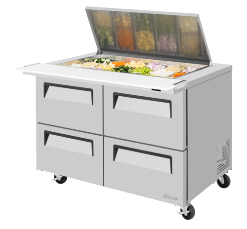 Turbo Air TST-48SD-18-D4-N-FL Mega Top Sandwich / Salad Prep Table