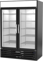 Beverage Air MMRF49-1-A 2 Swing Glass Door Dual Temp Refrigerator Freezer Merchandiser | 42.02 Cu. Ft.