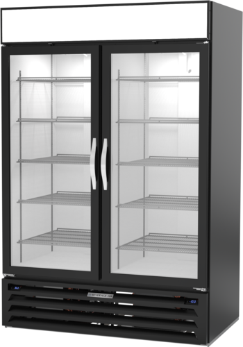 Beverage Air MMRF49-1-A 2 Swing Glass Door Dual Temp Refrigerator Freezer Merchandiser | 42.02 Cu. Ft.