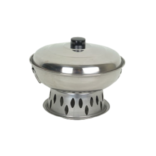 Thunder Group SLAL02B Stainless Steel Wok Chafer Body & Cover | 9" Diameter